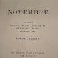 Gustave Flaubert - Novembre, illustrated by Edgar Chahine by Site Administrator