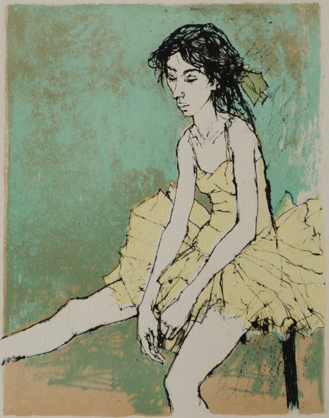  Serie ballerines : Ballerine assise, an art piece by Jean Jansem 