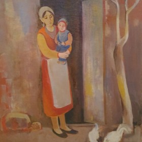 Madonna with The Infant, an art piece by Albert Parsamyan